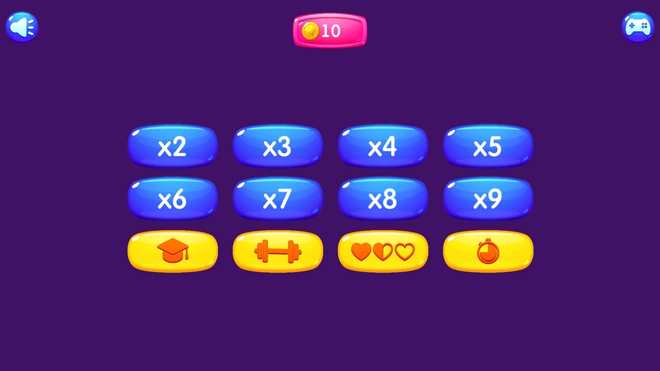 Multiplication Table Math Game — 1
