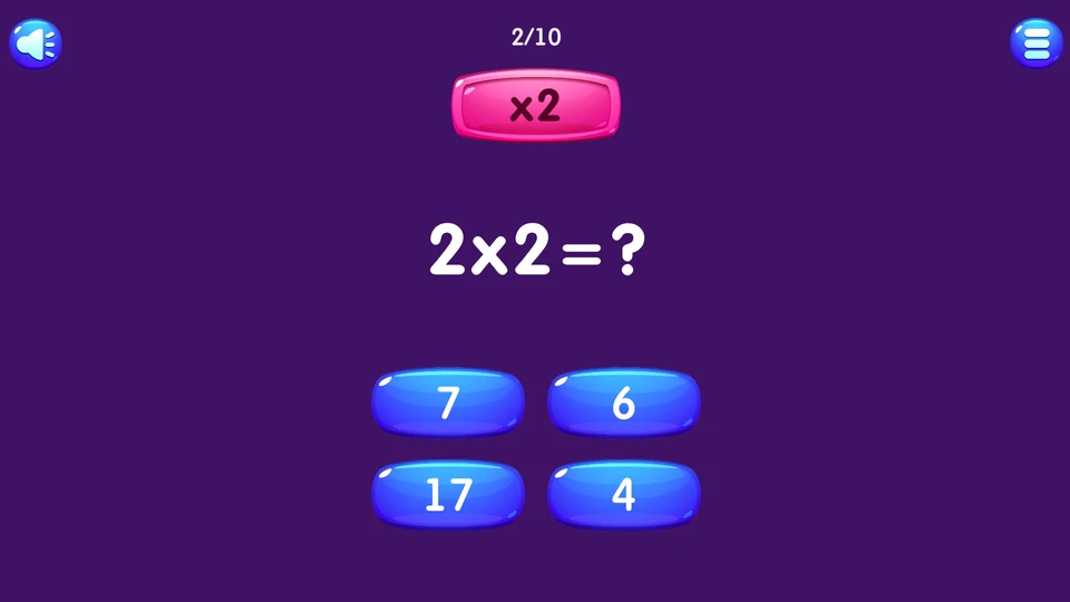 Multiplication Table Math Game — 2