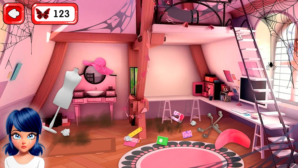 Ladybug Cleaning: Marinette Room — 1