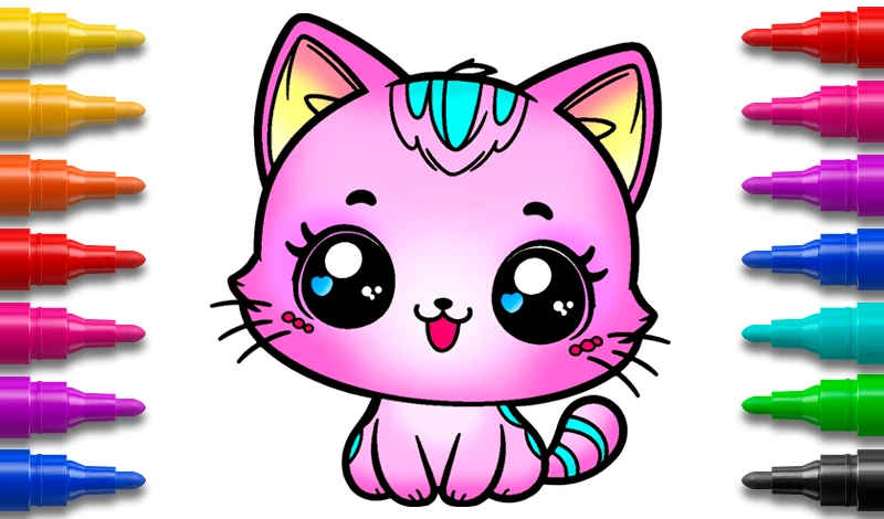 Cute Cat Coloring