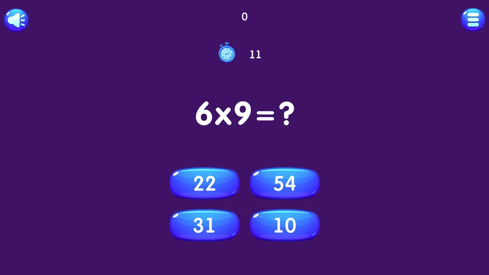 Multiplication Table Math Game — 4