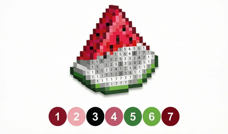 Color a Pixel: Paint by Number
